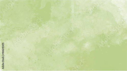 Green watercolor background for your design, watercolor background concept, vector.