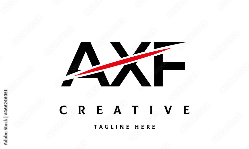 AXF creative cut three latter logo AXF creative cut three latter logo