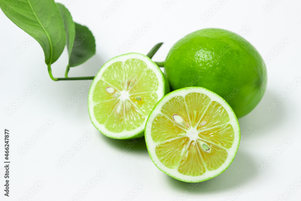 Lime isolated on white background. Sour fruit. Citrus fruit Lime isolated on white background. Sour fruit. Citrus fruit