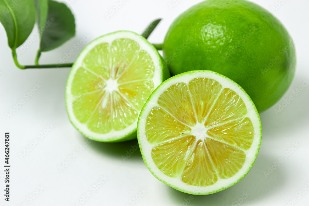 Lime isolated on white background. Sour fruit. Citrus fruit Lime isolated on white background. Sour fruit. Citrus fruit