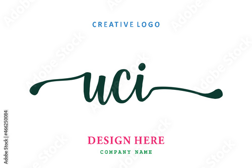 UCI lettering logo is simple, easy to understand and authoritative