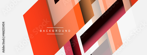 Vector background. Abstract overlapping color lines design with shadow effects. Illustration for wallpaper banner background or landing page