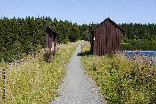 Holzhütte am Oberharzer Wasserregal photo