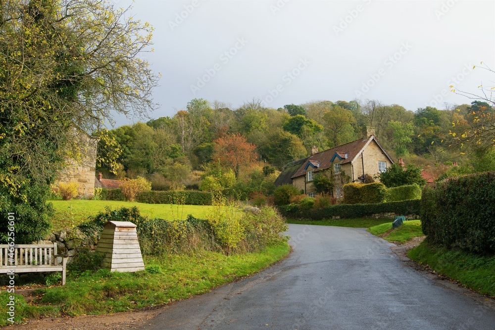 Φωτογραφία Wistful, autumnal melancholy, in the viallge of Rievaulx, Helmsley, North Yorkshire, England