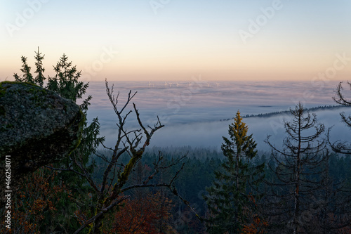 Über den Wolken auf dem Waldstein, Fichtelgebirge, Oberfranken