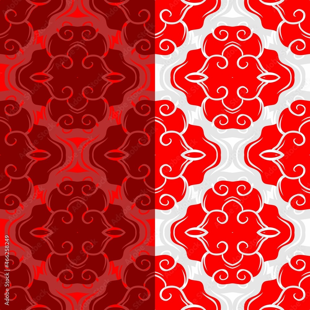 Obraz premium Seamless Cloud Japan Pattern, Full Cloud Japan Style Pattern
