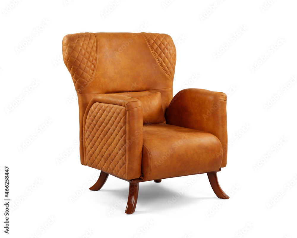 armchair isolated on a white background . armchair isolated on a white background .