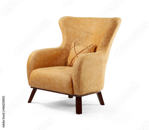 armchair isolated on a white background . 