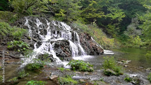 Cascade waterfalls. Dokuzak waterfall in Bulgaria. photo
