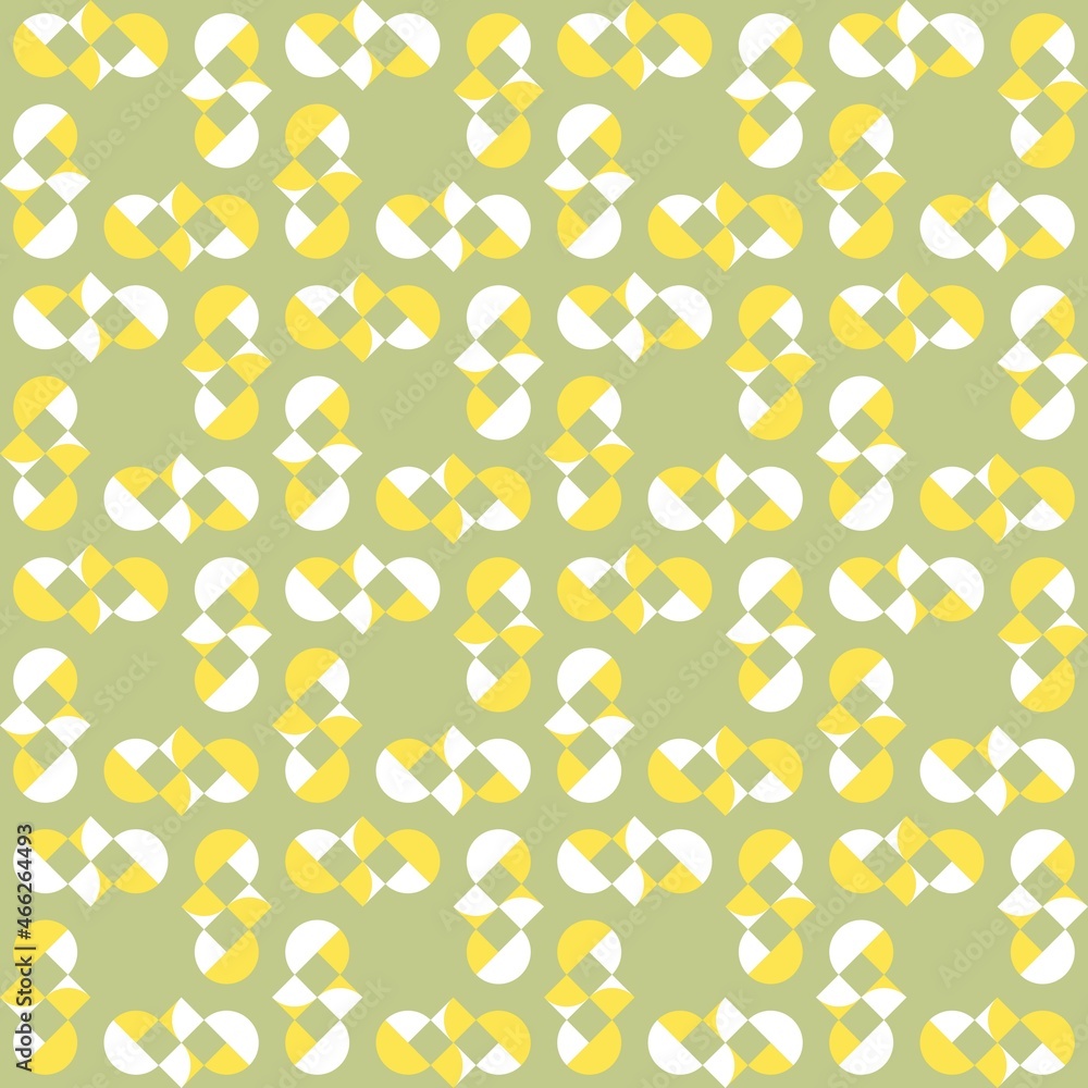 Rounded abstract seamless pattern - accent for any surfaces. Rounded abstract seamless pattern - accent for any surfaces.
