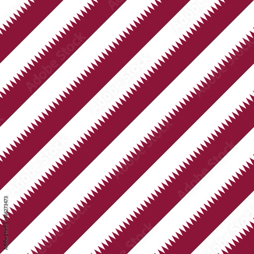 seamless pattern of qatar flag. vector illustration. print, book cover, wrapping paper, decoration, banner and etc