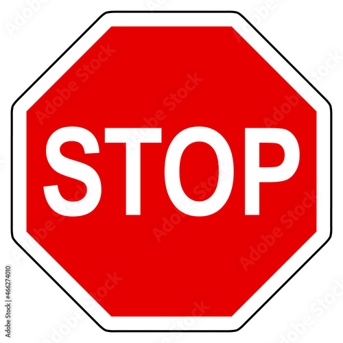 Stopp und Stop Schild