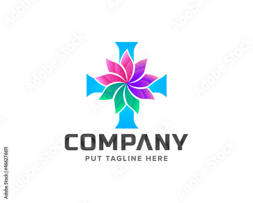Free Download Creative colorful Butterfly Medical foundation logo for company  - GFXLoad