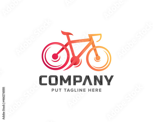 creative colorful bicycle logo template for business