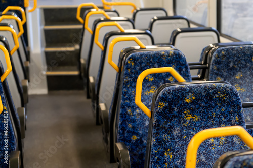 Photography Empty train carriage seats