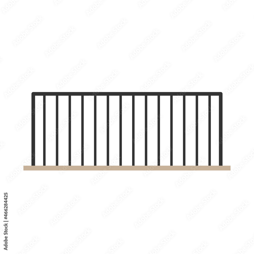 Railing vector. railing on white background. wallpaper. free space for text. copy space. Railing vector. railing on white background. wallpaper. free space for text. copy space.