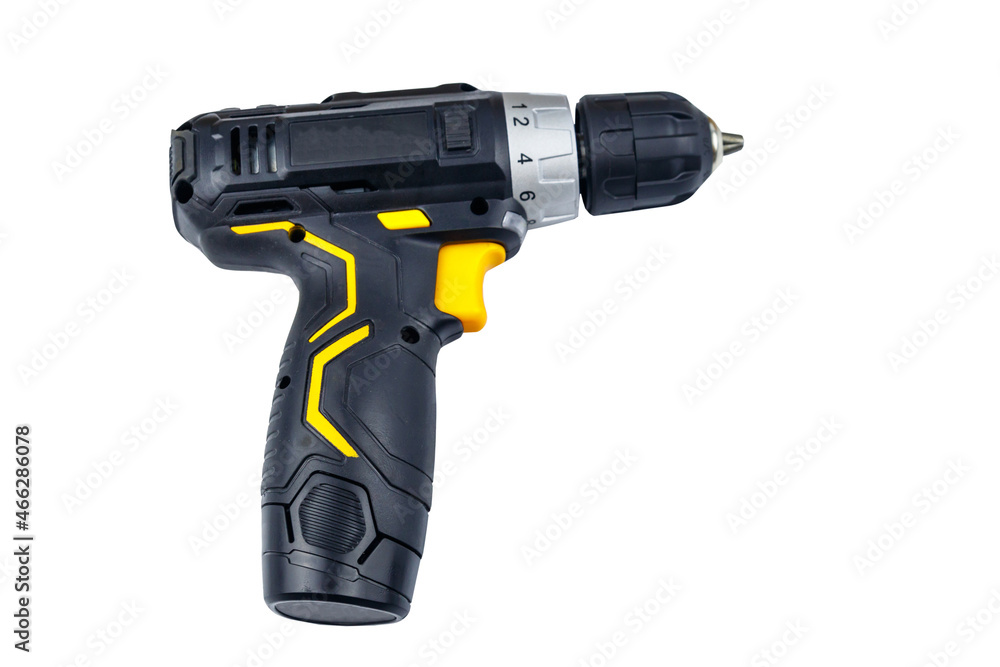 Cordless screwdriver isolated on white background Cordless screwdriver isolated on white background