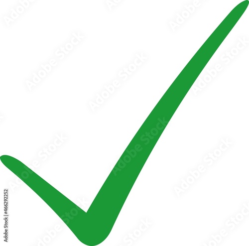 Vector illustration of a green check mark