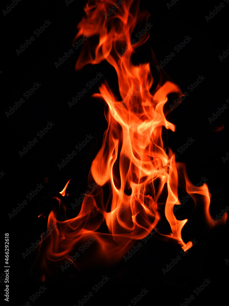 Fototapeta premium fire on black