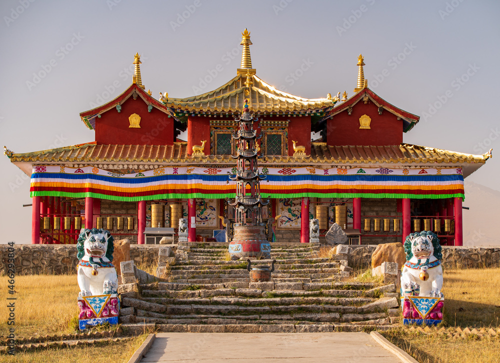 Naklejka premium The Barun temple in Xinjiang, China