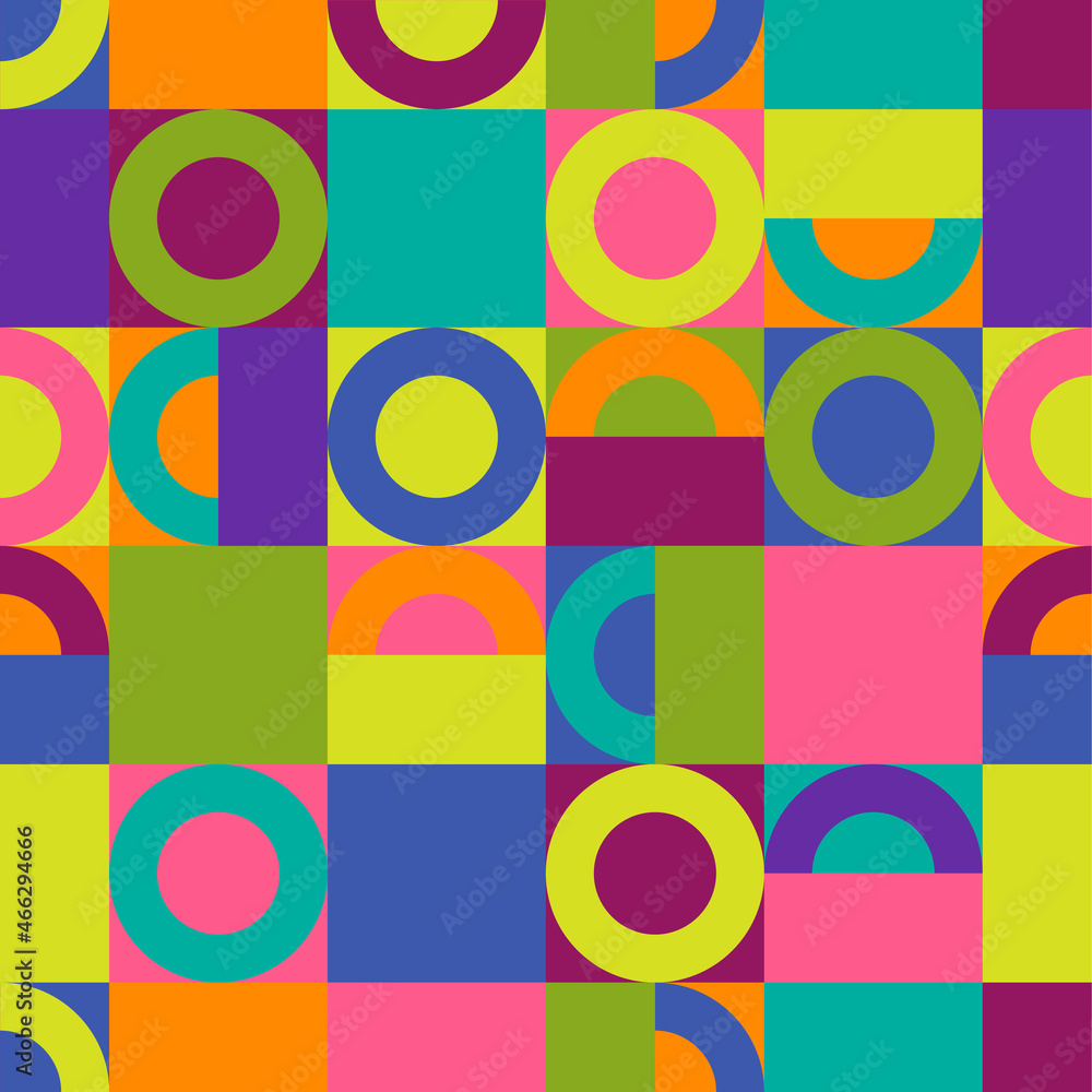 Colorful geometric seamless pattern background. Colorful geometric seamless pattern background.