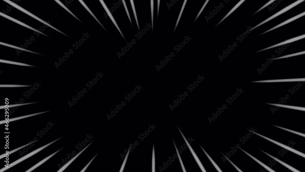 白色の鉛筆風の線の集中線のアルファつきループアニメーション素材 白色の鉛筆風の線の集中線のアルファつきループアニメーション素材