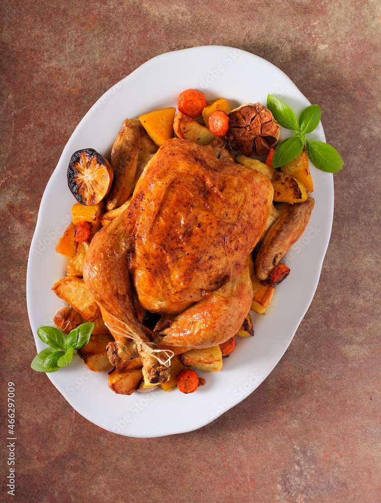 Baked whole chicken Baked whole chicken