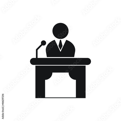 witness icon isolated on background
