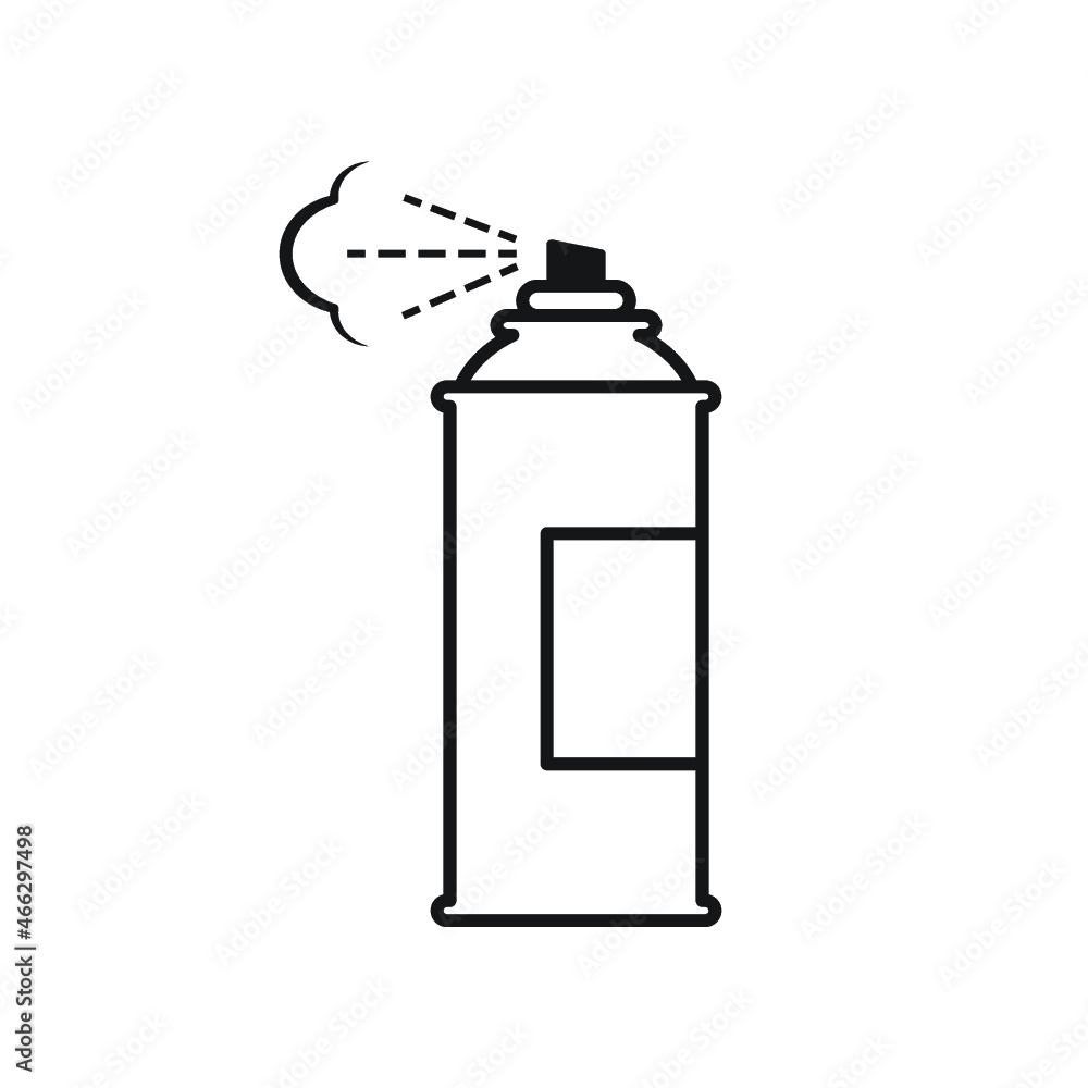 Obraz premium Spray can icon on white background