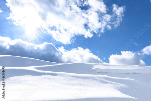 青空と新雪