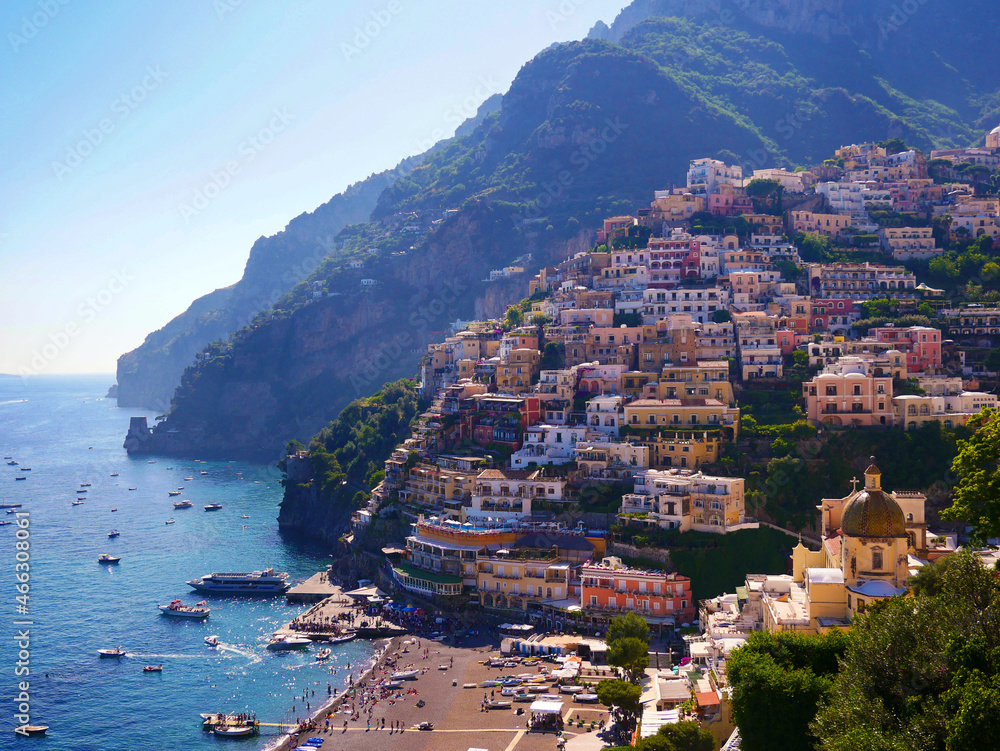 Positano, a cliffside village along southern Italy's Amalfi Coast