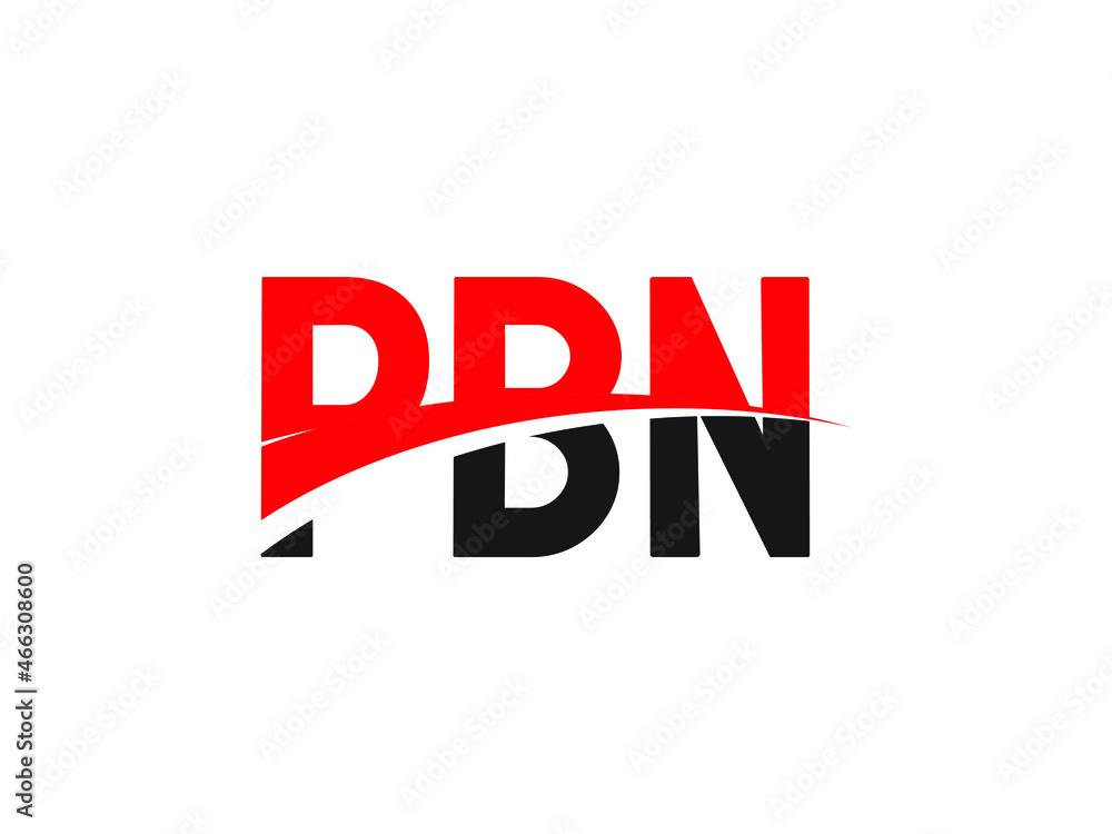PBN Letter Initial Logo Design Vector Illustration PBN Letter Initial Logo Design Vector Illustration