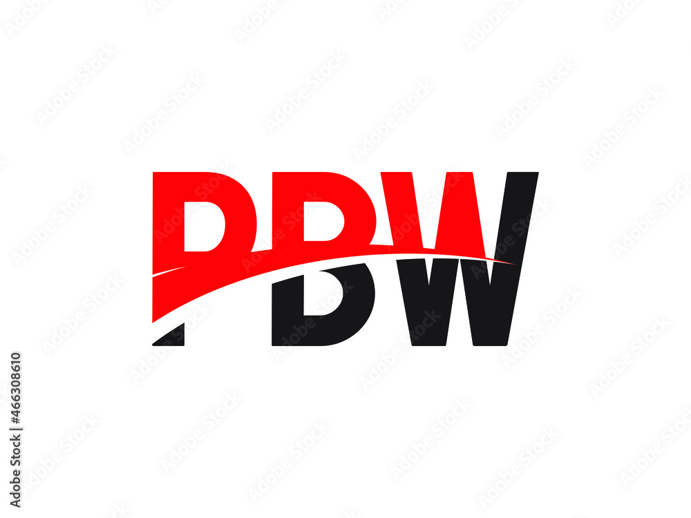 PBW Letter Initial Logo Design Vector Illustration PBW Letter Initial Logo Design Vector Illustration