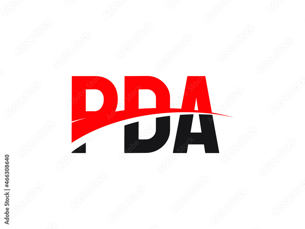 PDA Letter Initial Logo Design Vector Illustration PDA Letter Initial Logo Design Vector Illustration