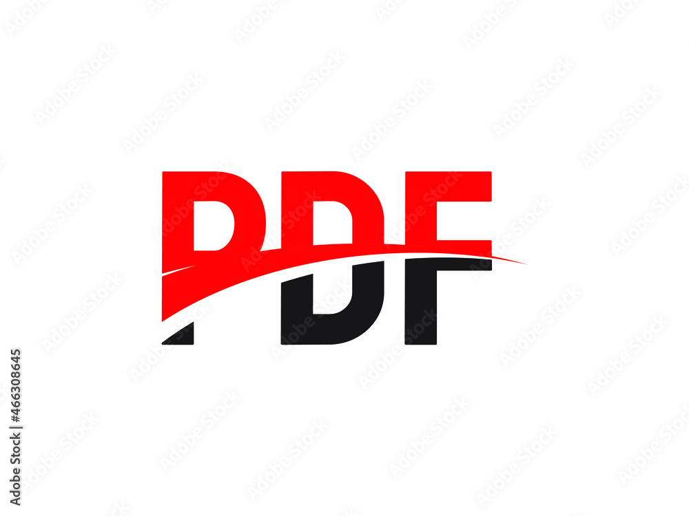 Obraz premium PDF Letter Initial Logo Design Vector Illustration