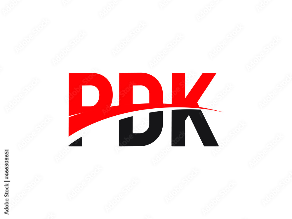 PDK Letter Initial Logo Design Vector Illustration