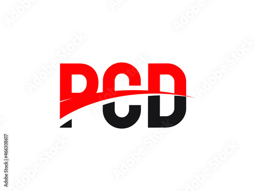 PCD Letter Initial Logo Design Vector Illustration 