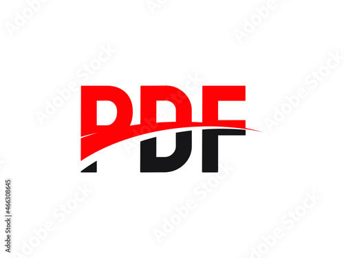 PDF Letter Initial Logo Design Vector Illustration © Rubel