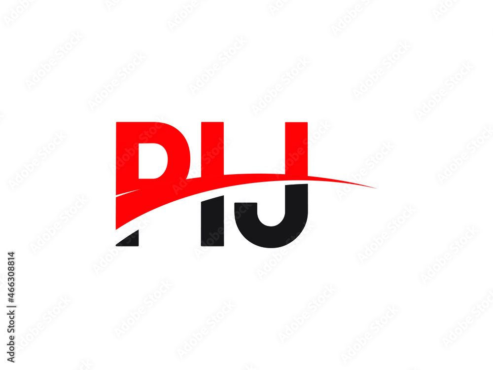 PIJ Letter Initial Logo Design Vector Illustration PIJ Letter Initial Logo Design Vector Illustration