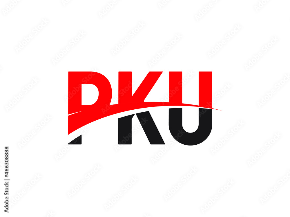 PKU Letter Initial Logo Design Vector Illustration PKU Letter Initial Logo Design Vector Illustration