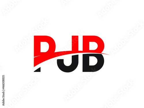 PJB Letter Initial Logo Design Vector Illustration photo