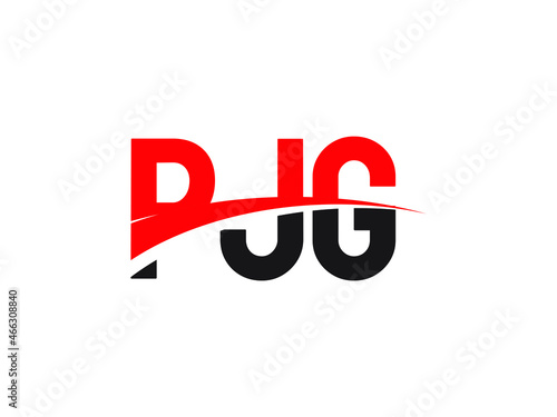 PJG Letter Initial Logo Design Vector Illustration