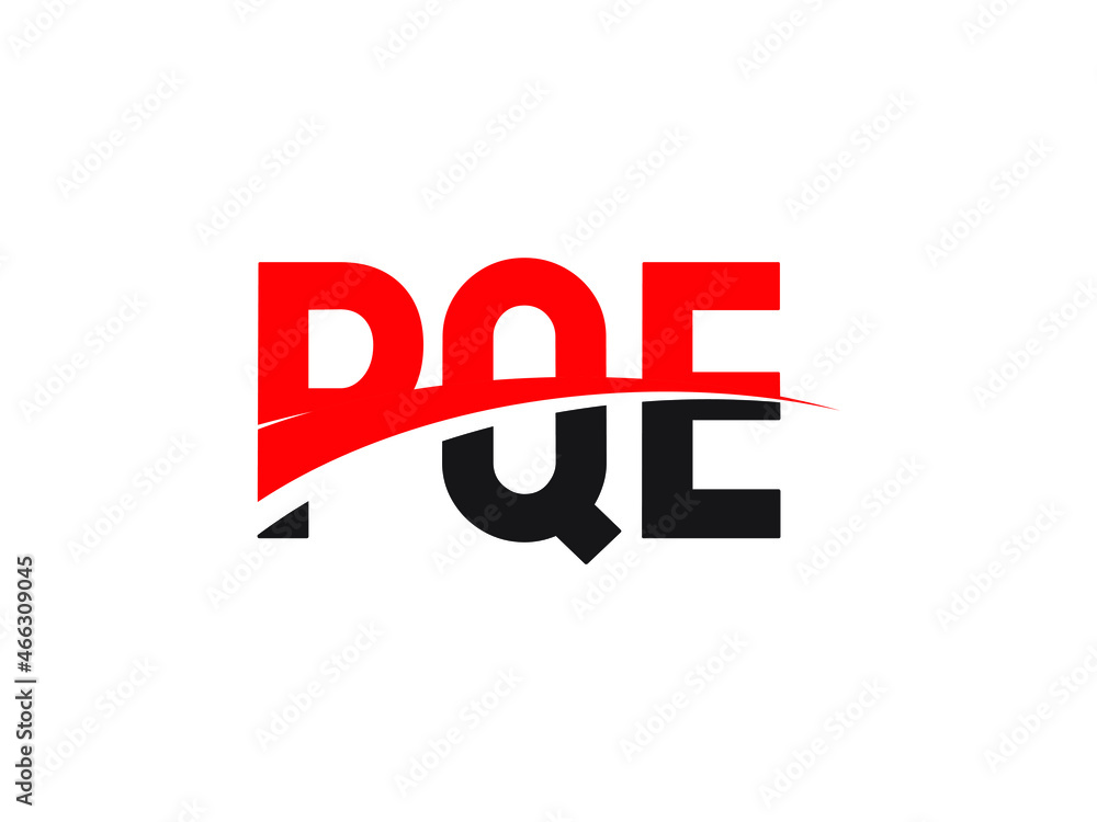 PQE Letter Initial Logo Design Vector Illustration PQE Letter Initial Logo Design Vector Illustration