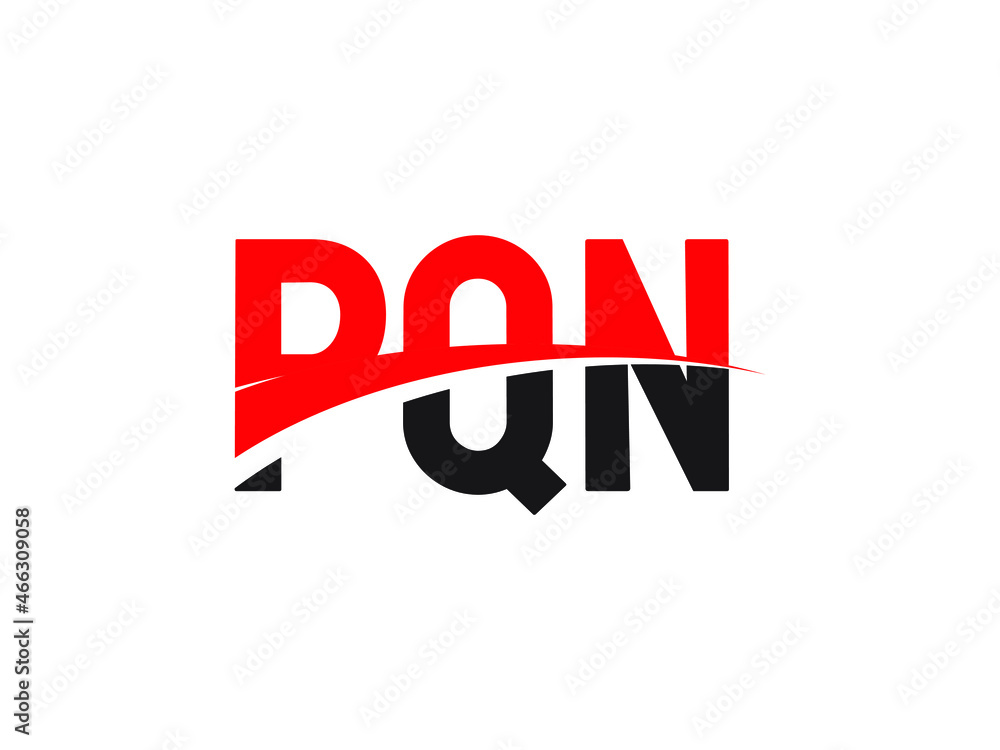 PQN Letter Initial Logo Design Vector Illustration