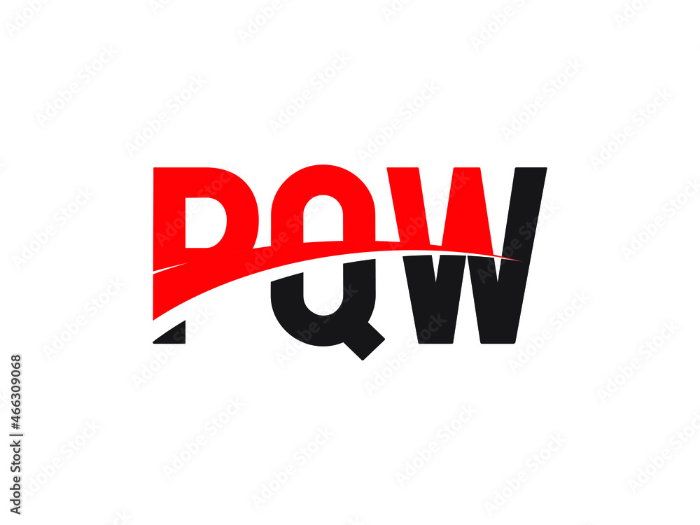 PQW Letter Initial Logo Design Vector Illustration PQW Letter Initial Logo Design Vector Illustration