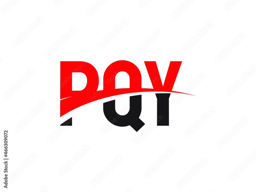 Obraz premium PQY Letter Initial Logo Design Vector Illustration