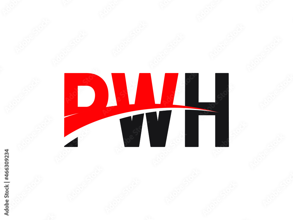 PWH Letter Initial Logo Design Vector Illustration PWH Letter Initial Logo Design Vector Illustration