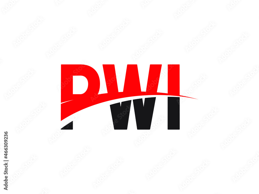 PWI Letter Initial Logo Design Vector Illustration PWI Letter Initial Logo Design Vector Illustration