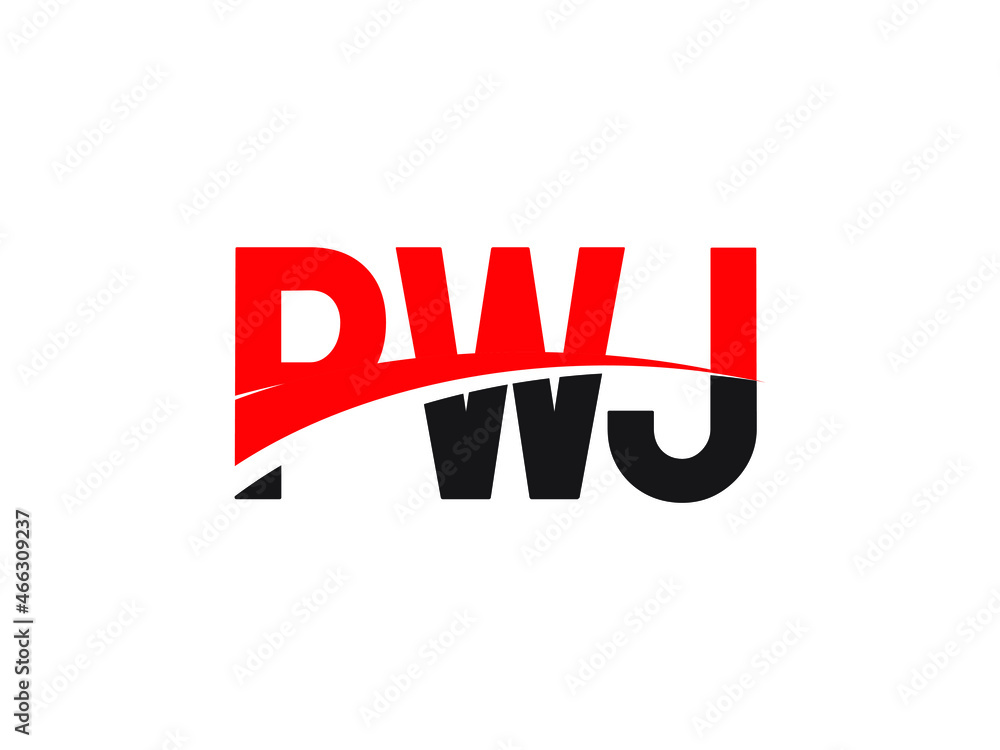 PWJ Letter Initial Logo Design Vector Illustration PWJ Letter Initial Logo Design Vector Illustration
