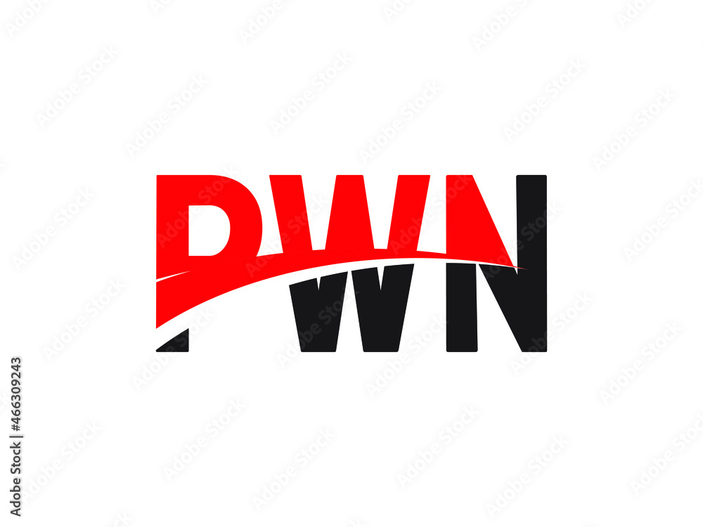 PWN Letter Initial Logo Design Vector Illustration